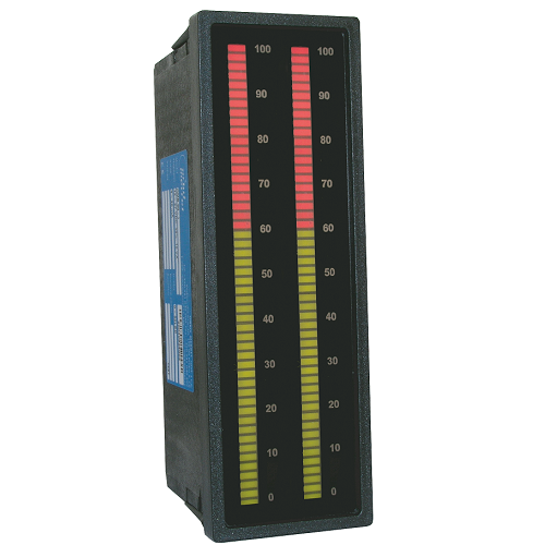 Bargraphe Vertical 2 entrées 4-20mA 0-10V Température PT100 Thermocouple - OMB502 - ADEL Instrumentation
