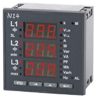 Indicateur Analyseur de Réseau Alternatif Triphasé N14 - ADEL Instrumentation