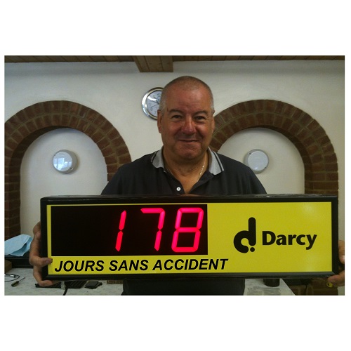 Affichage Nombre de Jours Sans Accident - ADEL Instrumentation
