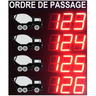 Afficheur de Gestion de File d’Attente Camions – Adel Instrumentation