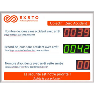 Jours Sans Accident Avec ou Sans Arret - ADEL Instrumentation