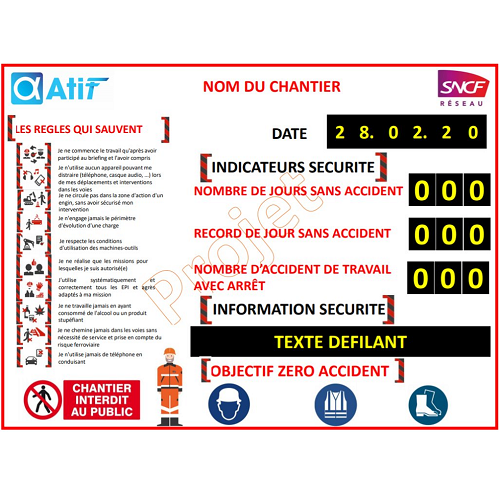 Panneau d'Affichage et d'Information Sécurité - ADEL Instrumentation