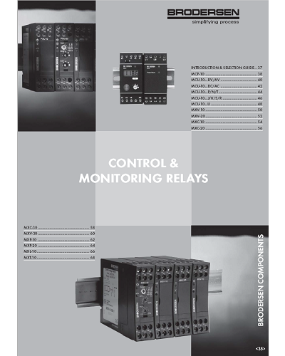 Catalogue Relais de Surveillance et de Contrôle – Brodersen - ADEL Instrumentation