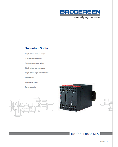 Guide de Sélection Relais de Surveillance et de Contrôle – Brodersen - ADEL Instrumentation