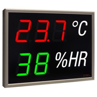 Grand afficheur Avec Changement de Couleurs Température - Humidité - ADEL Instrumentation